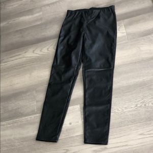 Black leather pants